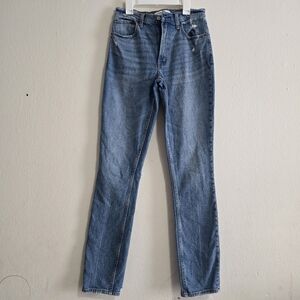 Abercrombie & Fitch Blue Straight Leg Jeans Medium Wash